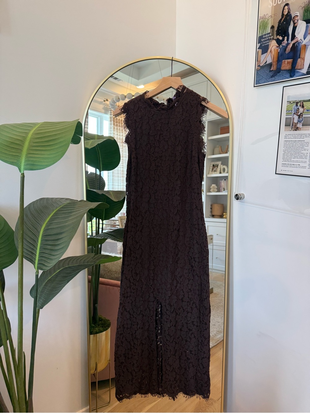 Vici Black Lace Maxi Dress